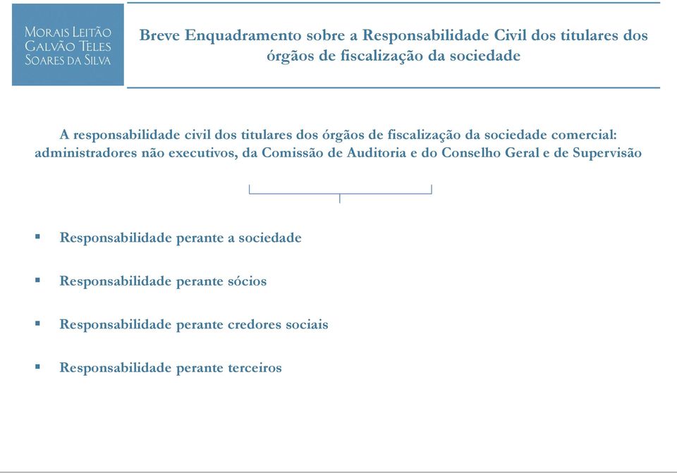 sociedade comercial: administradores não executivos, da Comissão de Auditoria e do