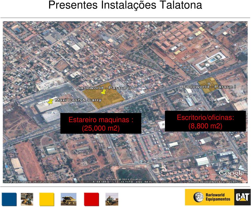 maquinas : (25,000 m2)