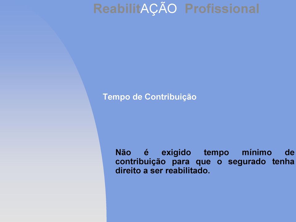 contribuição para que o