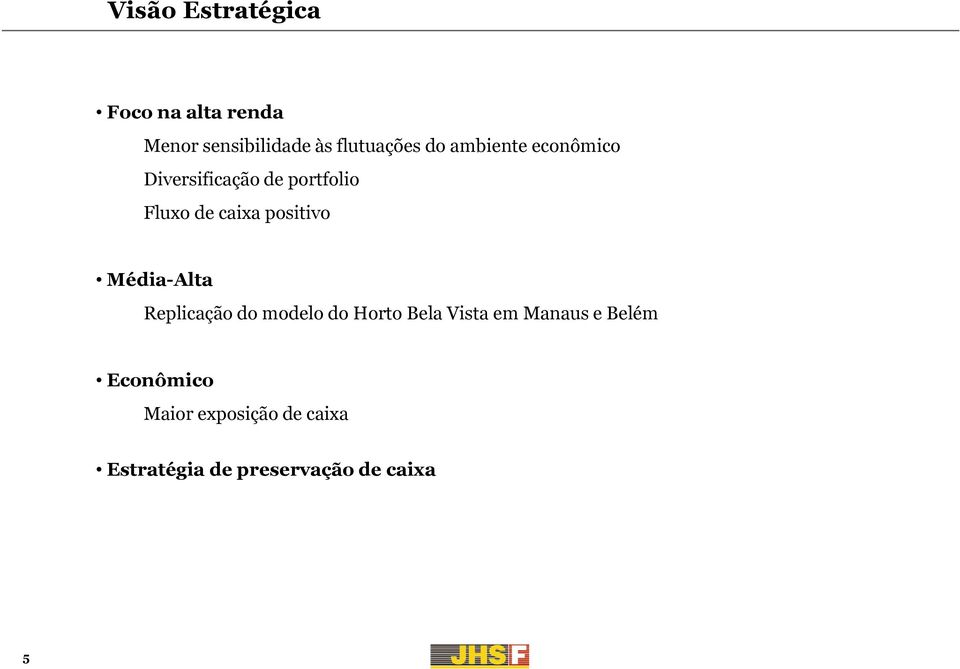 positivo Média-Alta Replicação do modelo do Horto Bela Vista em Manaus