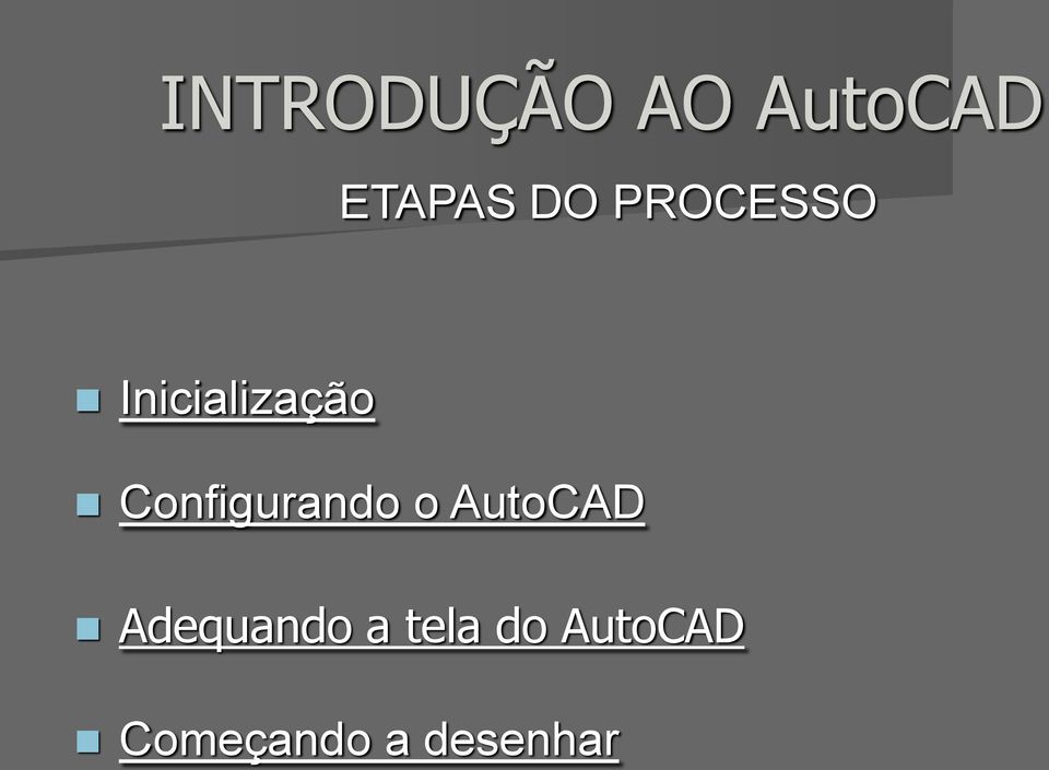 Configurando o AutoCAD