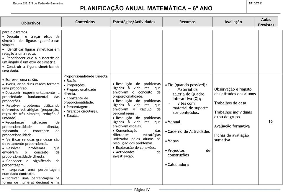 Averiguar se duas razões formam uma proporção. Descobrir experimentalmente a proprieda fundamental das proporções. Resolver problemas utilizando (proporção, regra três simples, redução à unida).