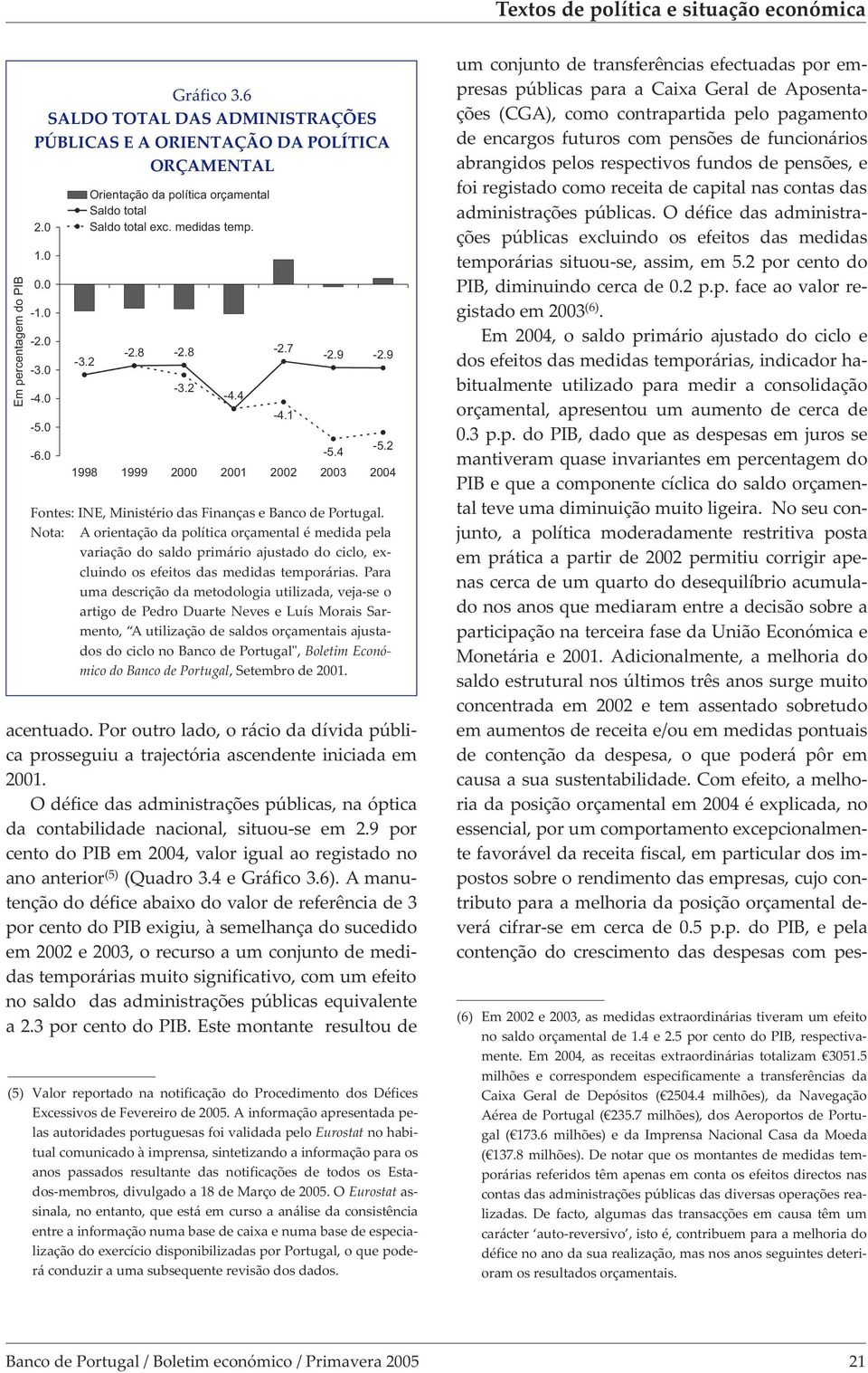 Por outro lado, o rácio da dívida pública prosseguiu a trajectória ascendente iniciada em 2001. O défice das administrações públicas, na óptica da contabilidade nacional, situou-se em 2.