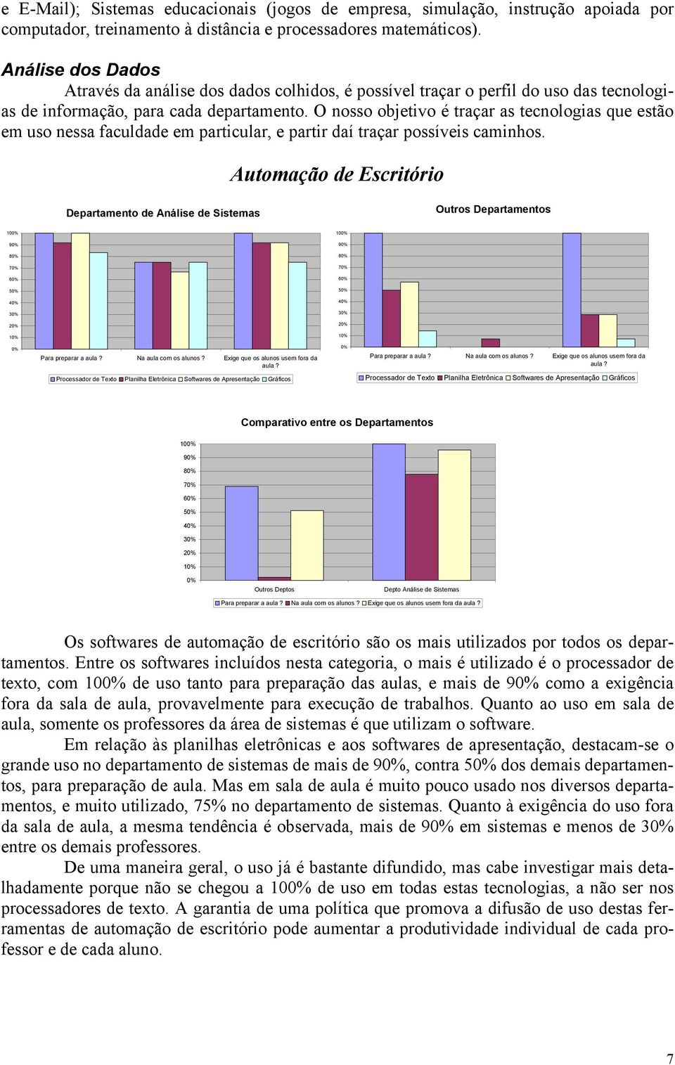 O nosso objetivo é traçar as tecnologias que estão em uso nessa faculdade em particular, e partir daí traçar possíveis caminhos.