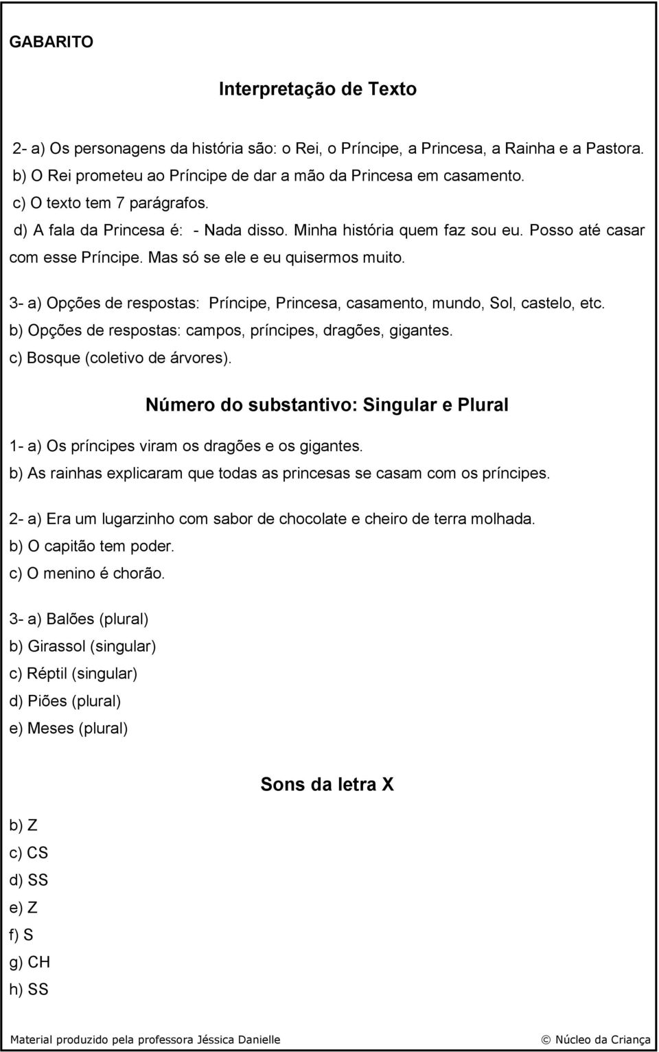 3- a) Opções de respostas: Príncipe, Princesa, casamento, mundo, Sol, castelo, etc. b) Opções de respostas: campos, príncipes, dragões, gigantes. c) Bosque (coletivo de árvores).