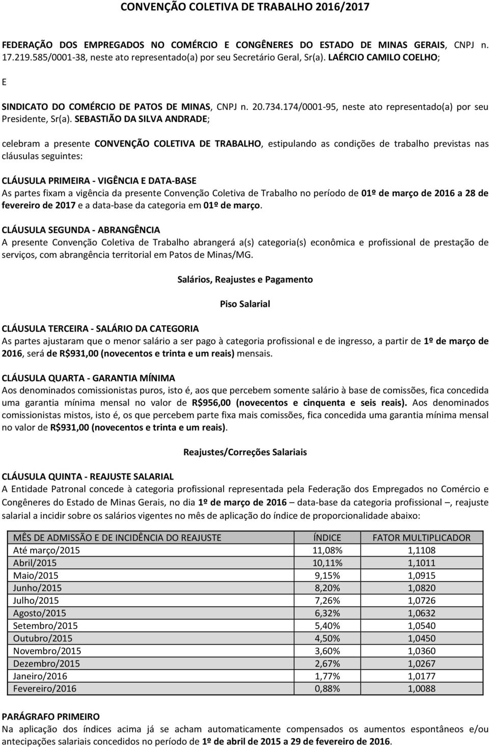 174/0001-95, neste ato representado(a) por seu Presidente, Sr(a).