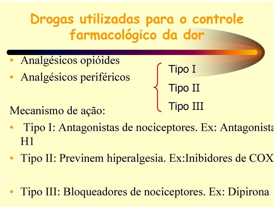 Antagonistas de nociceptores.