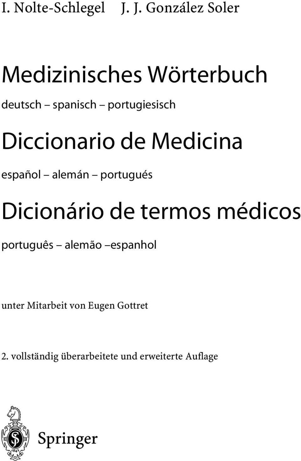 portugiesisch Diccionario de Medicina español alemán portugués