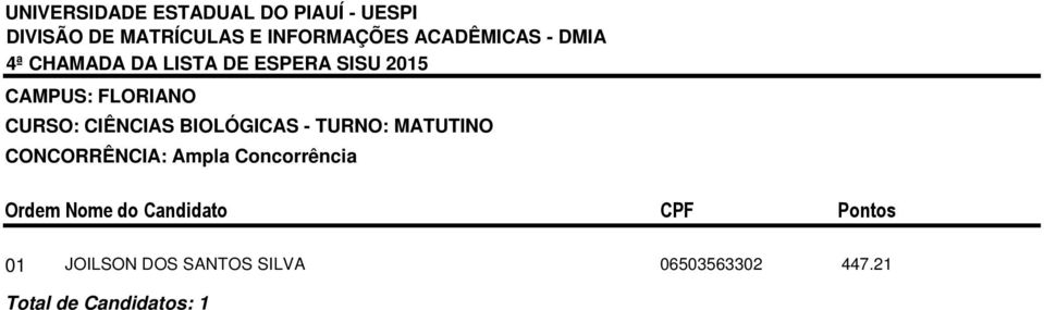 TURNO: MATUTINO 01 JOILSON