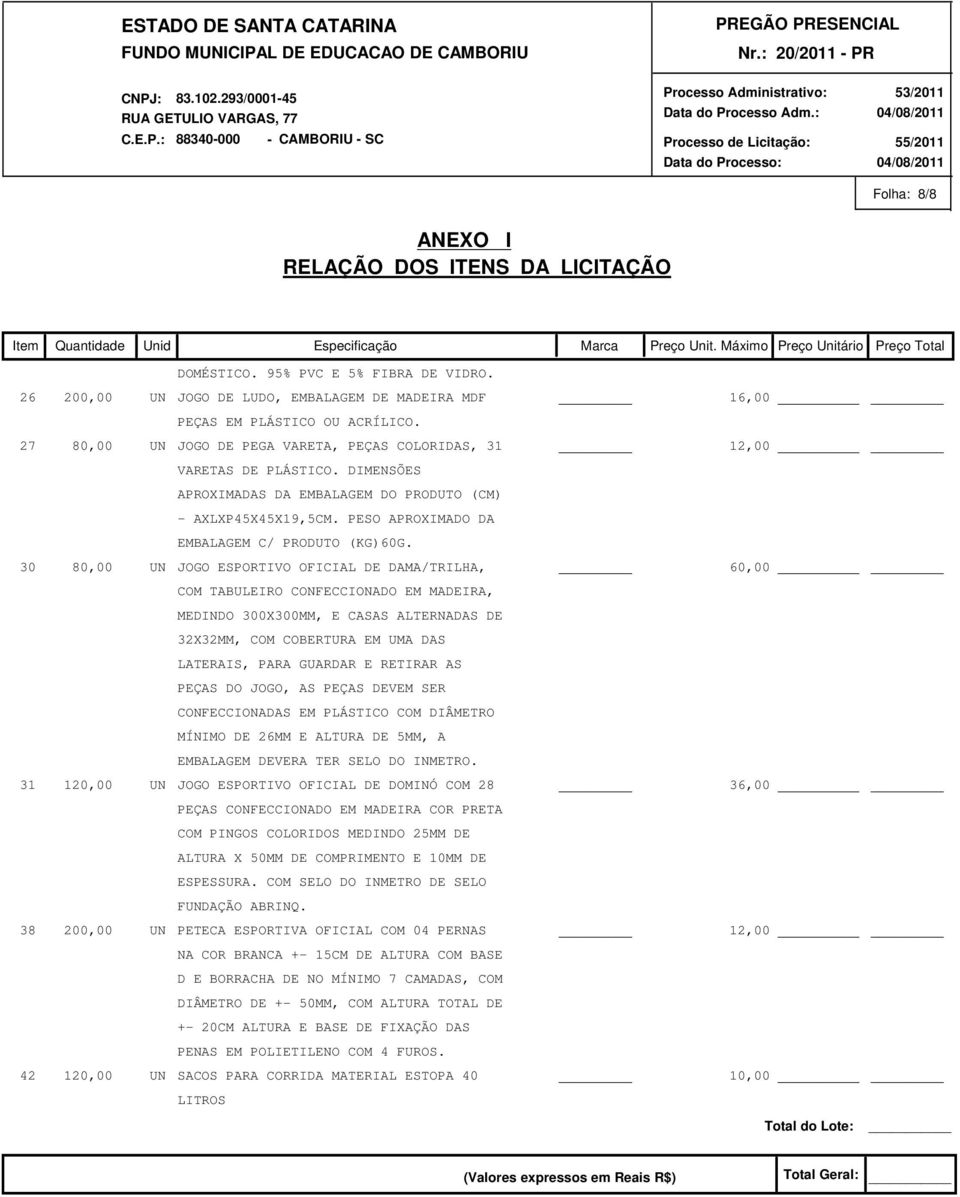 PESO APROXIMADO DA EMBALAGEM C/ PRODUTO (KG)60G.