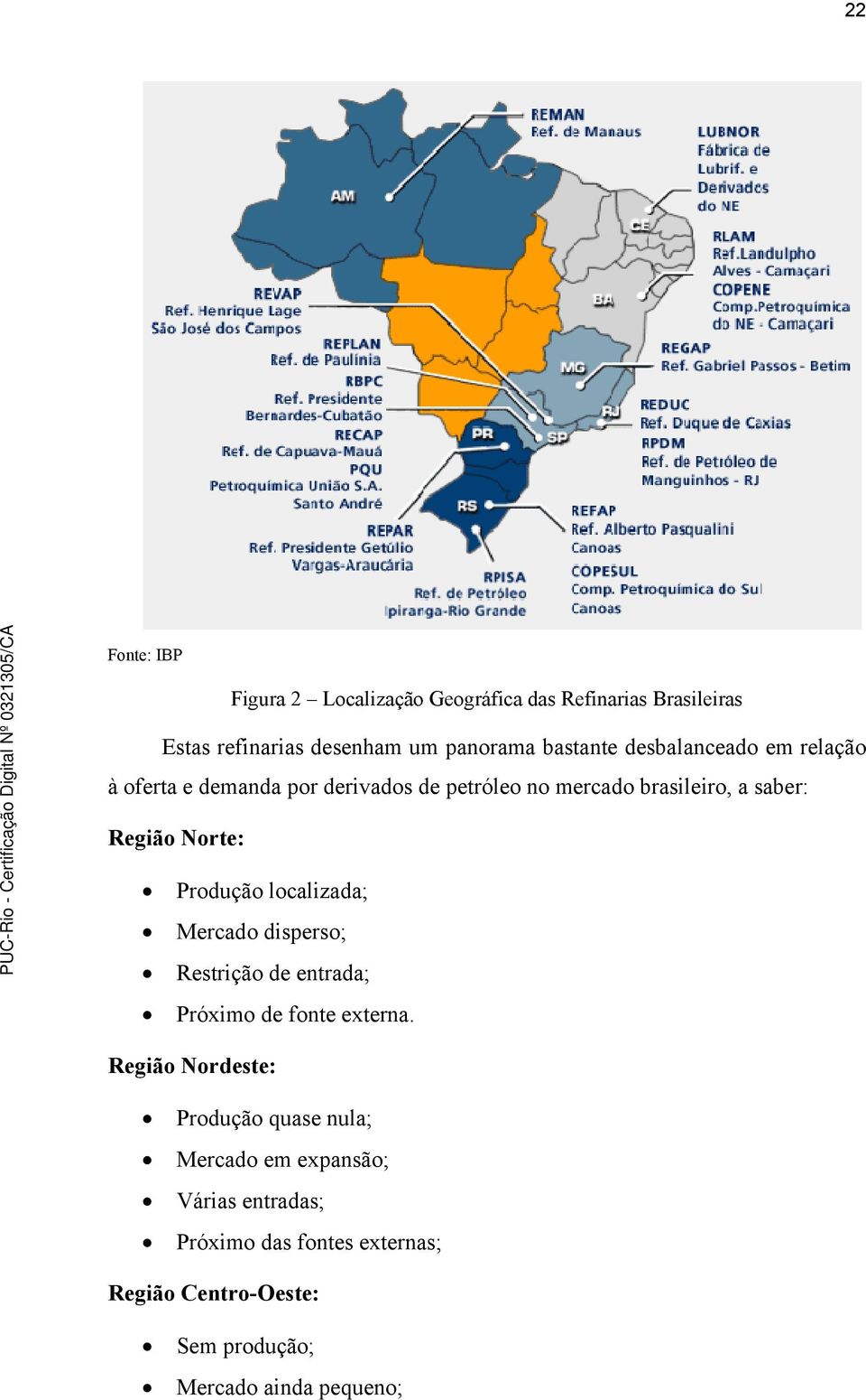 Produção localizada; Mercado disperso; Restrição de entrada; Próximo de fonte externa.