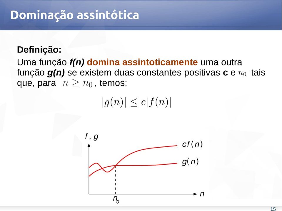 outra função g(n) se existem duas