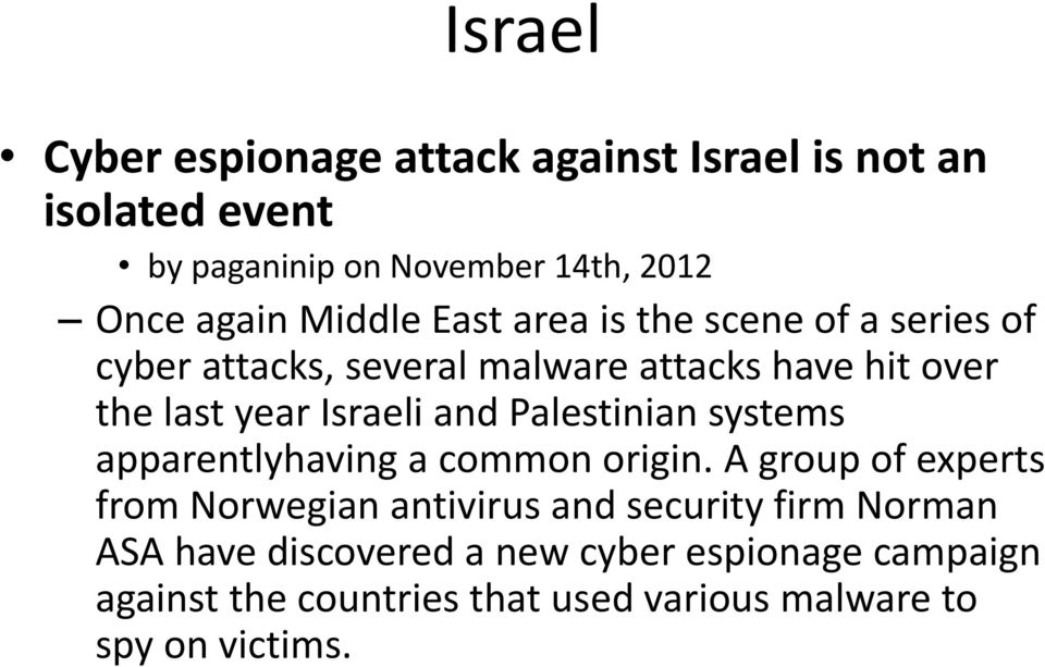 and Palestinian systems apparentlyhaving a common origin.