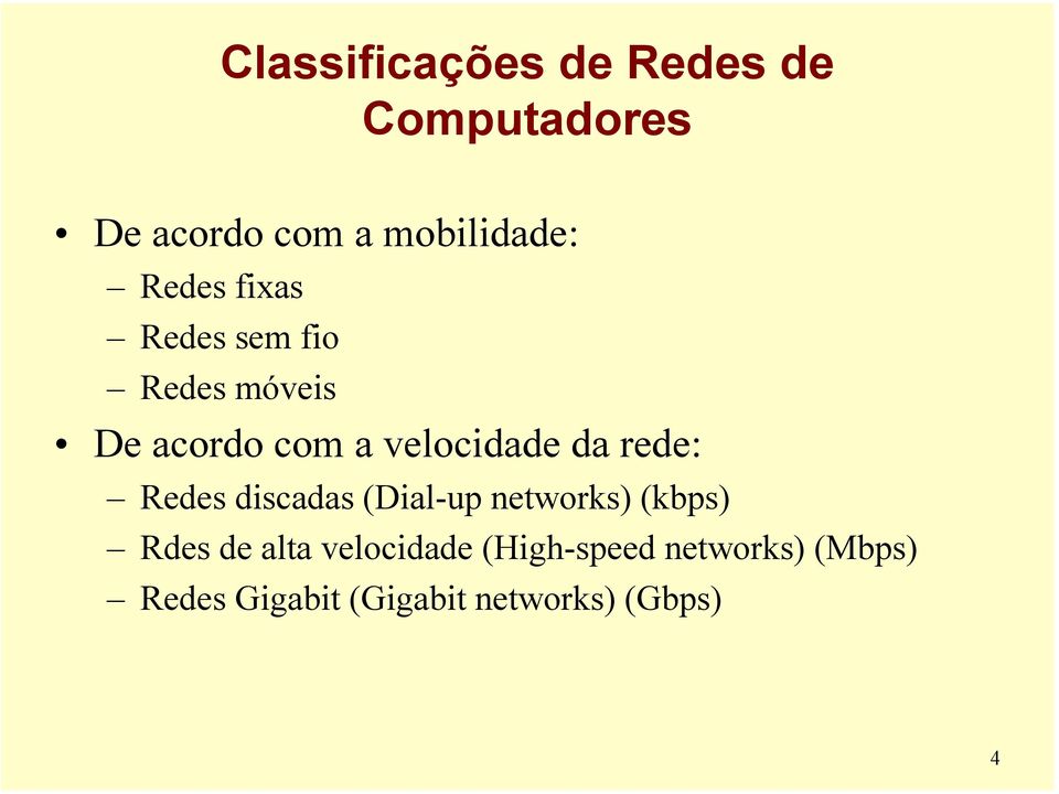 rede: Redes discadas (Dial-up networks) (kbps) Rdes de alta