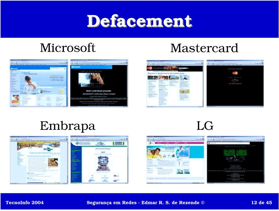 TecnoInfo 2004 Segurança em