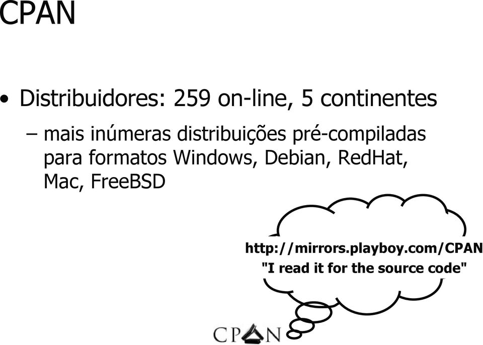 formatos Windows, Debian, RedHat, Mac, FreeBSD