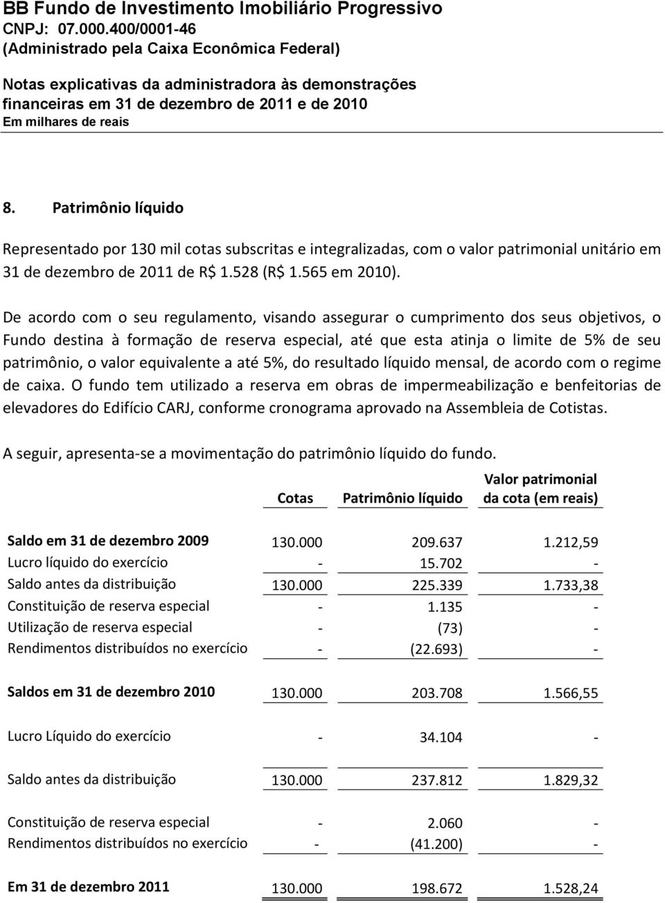 equivalente a até 5%, do resultado líquido mensal, de acordo com o regime de caixa.