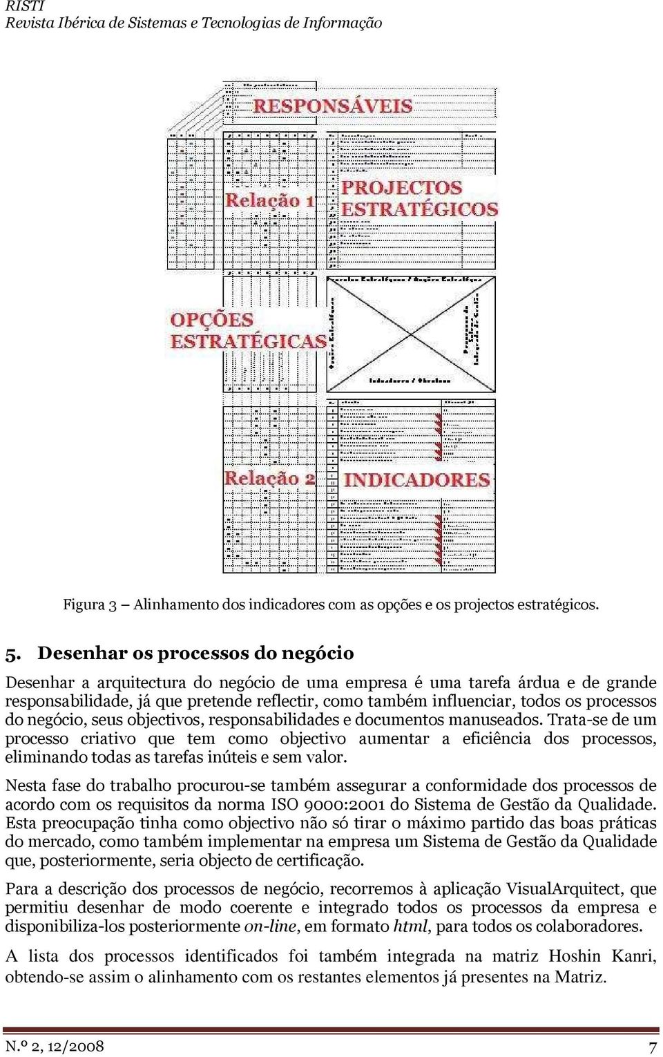 processos do negócio, seus objectivos, responsabilidades e documentos manuseados.