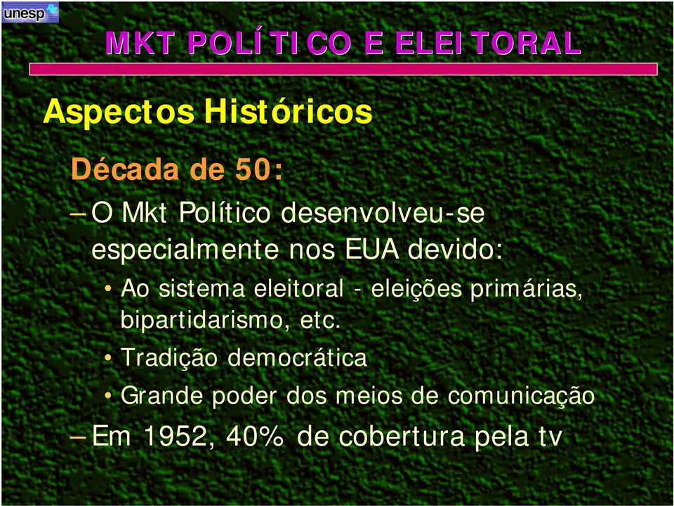 eleitoral - eleições primárias, bipartidarismo, etc.