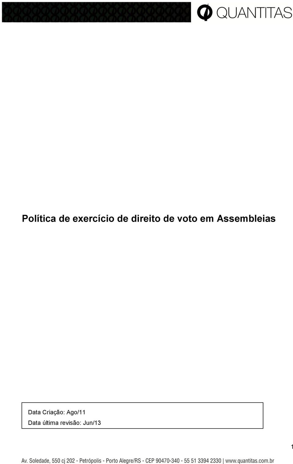 Assembleias Data Criação: