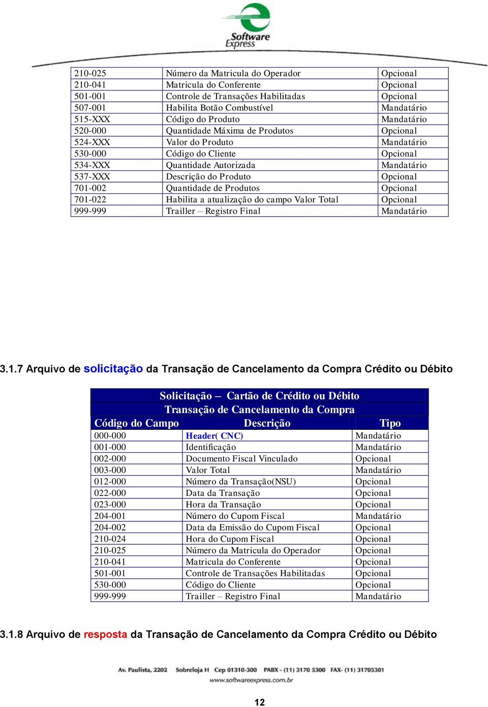 Descrição do Produto Opcional 701-