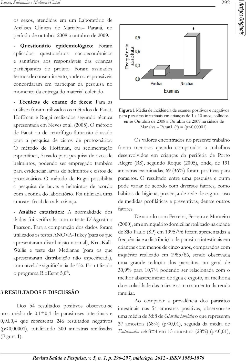 Foram assinados termos de consentimento, onde os responsáveis concordaram em participar da pesquisa no momento da entrega do material coletado.