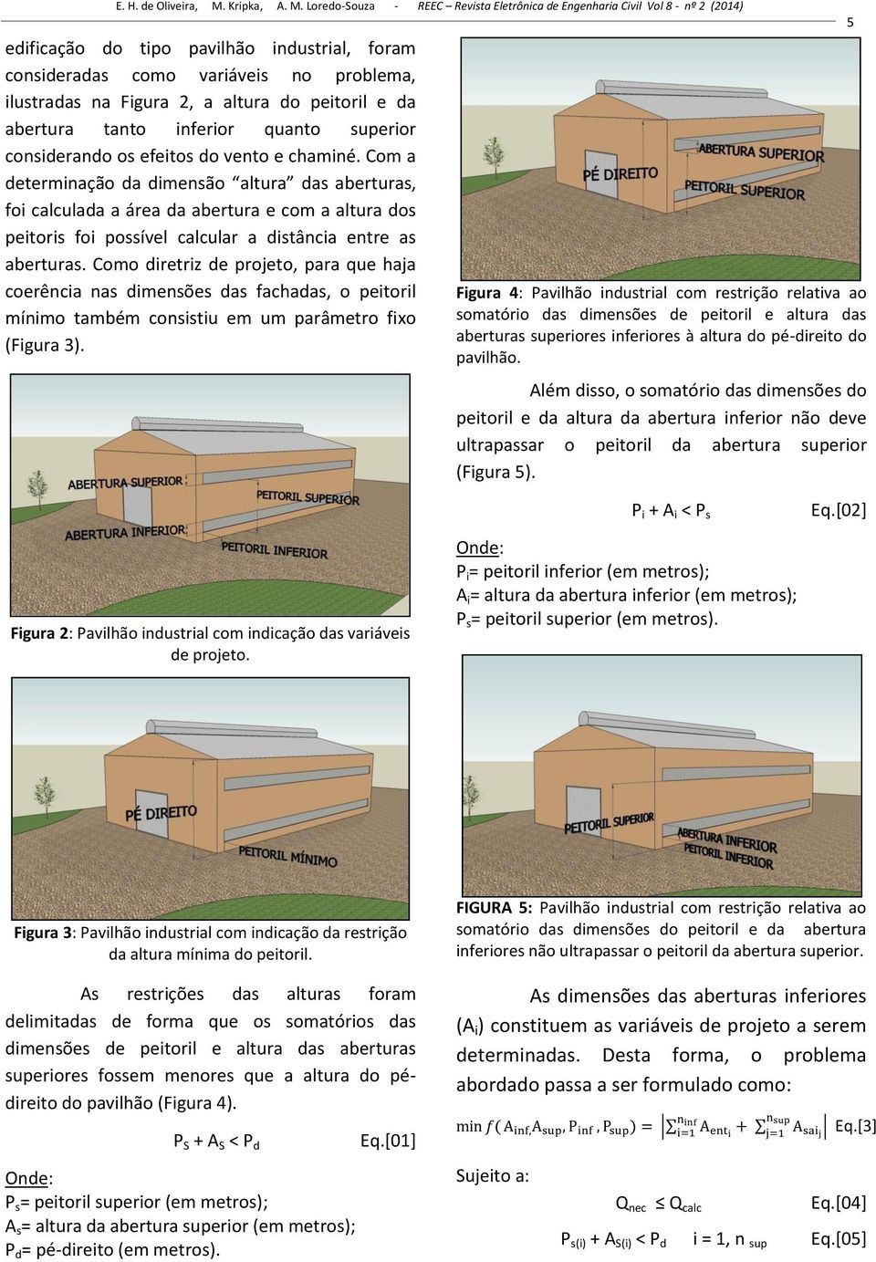 Como diretriz de projeto, para que haja coerência nas dimensões das fachadas, o peitoril mínimo também consistiu em um parâmetro fixo (Figura 3).