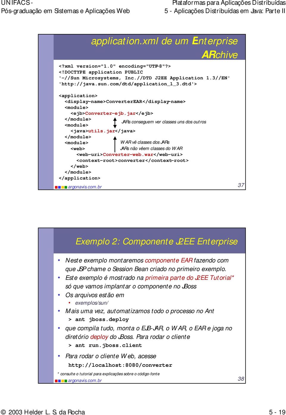 jar</java> </module> <module> WAR vê classes dos JARs <web> JARs não vêem classes do WAR <web-uri>converter-web.