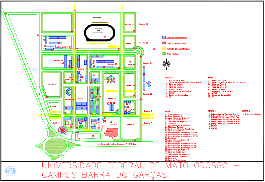 Anexo III - Mapa da UFMT Campus Universitário do Araguaia