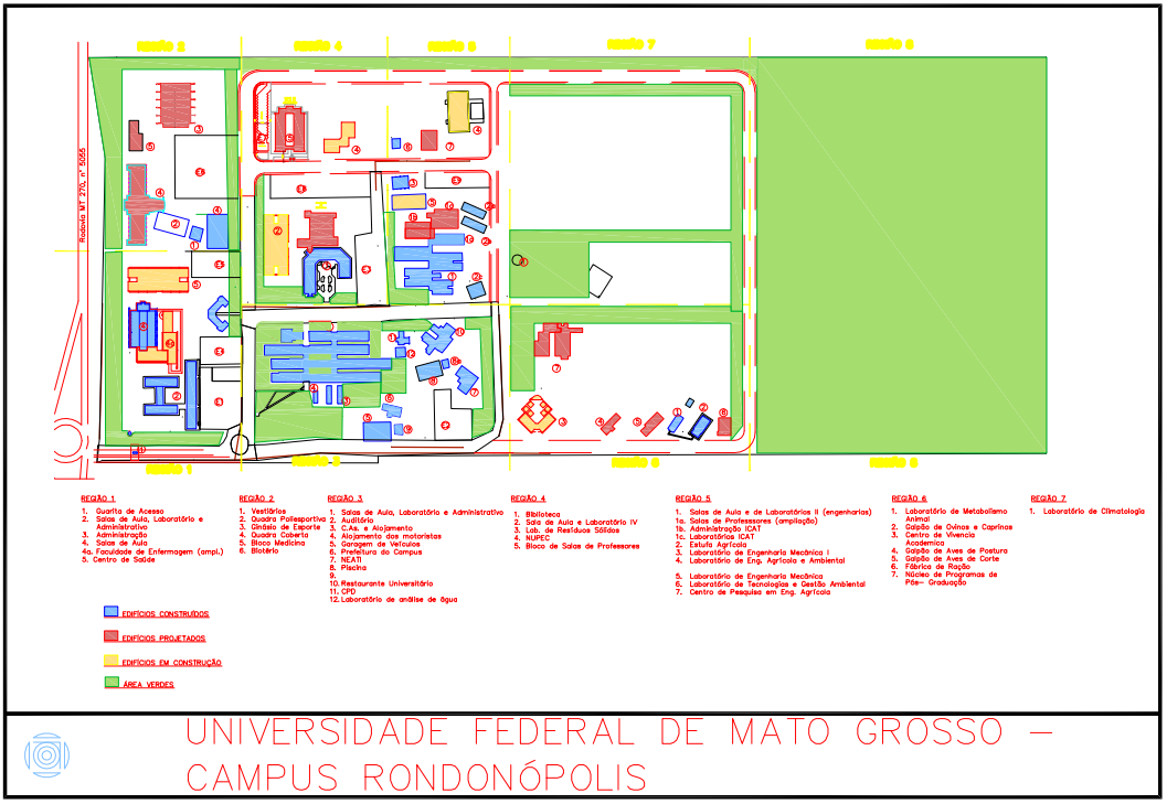 Anexo V Mapa da UFMT Campus Universitário de