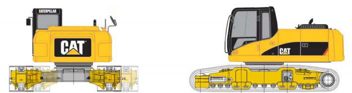 CATERPILLAR 336 HHP 356 3124 4470 5207 6121 1117 EK 250 - BASE CAT 336 HHP A escavadeira base da é a Cat336HHP, especialmente desenvolvida em uma parceria entre CZM e Caterpillar para garantir melhor