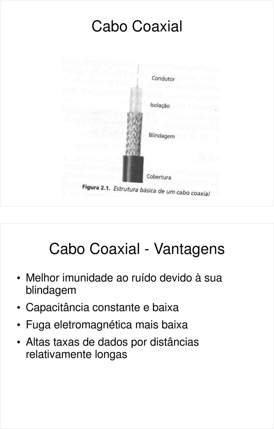 Capacitância constante e baixa Fuga eletromagnética