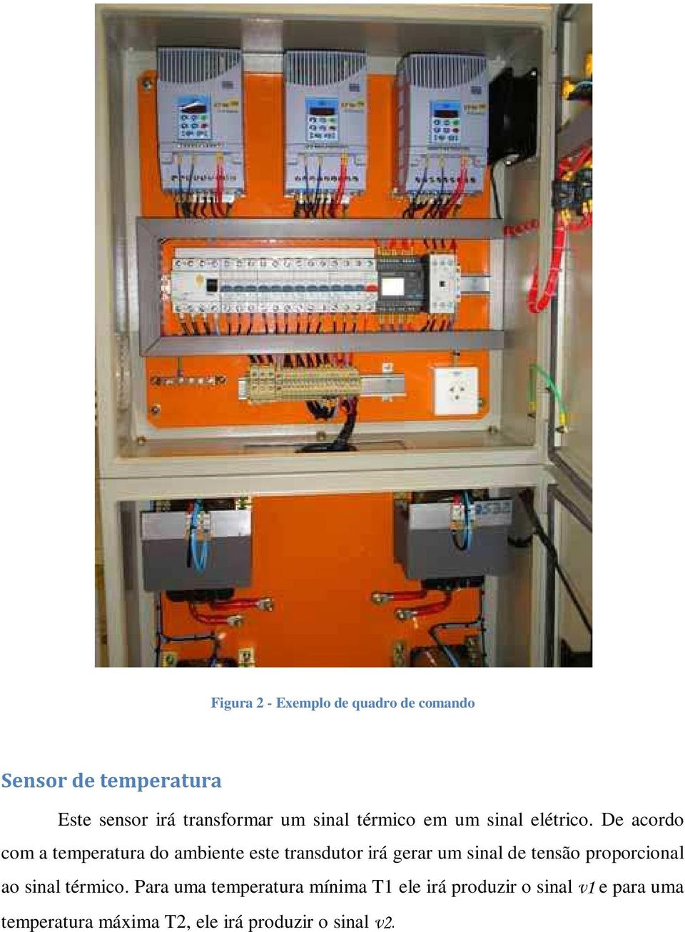 De acordo com a temperatura do ambiente este transdutor irá gerar um sinal de tensão