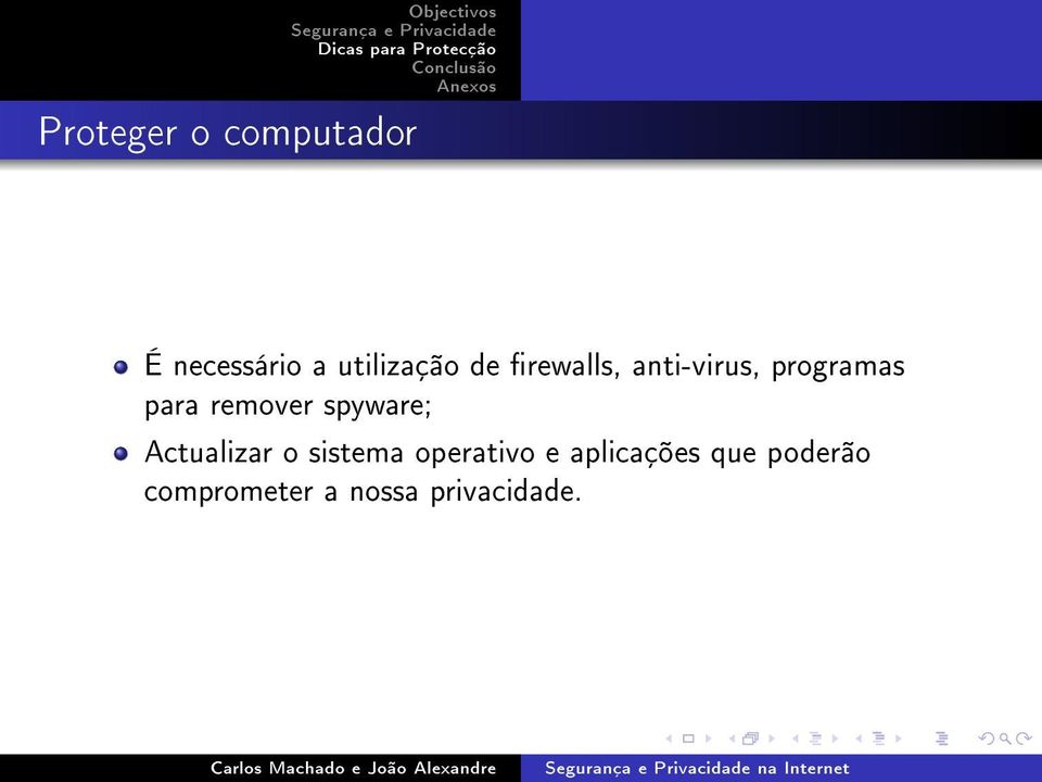 spyware; Actualizar o sistema operativo e