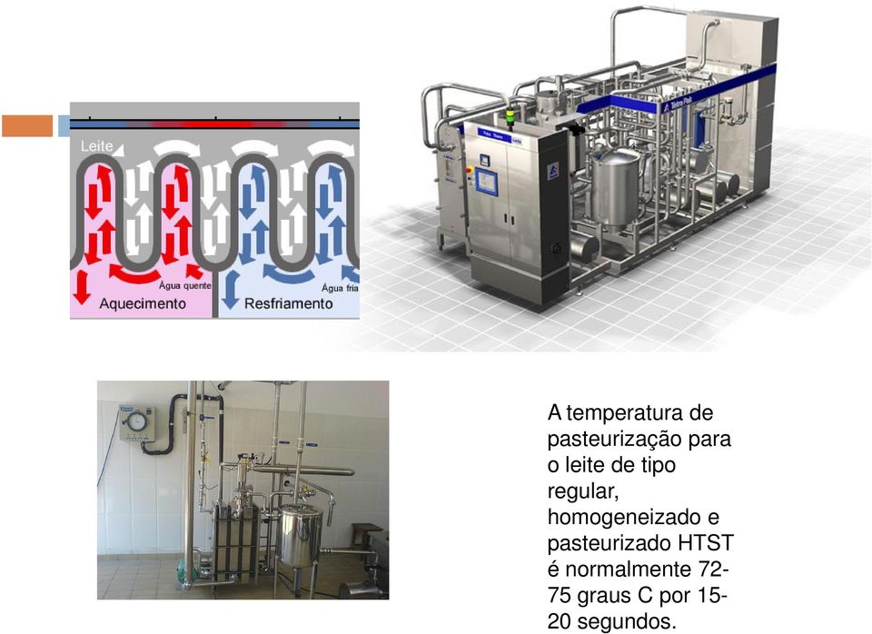 homogeneizado e pasteurizado HTST é