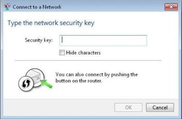 11 PORTUGUÊS 4. Selecione a rede a qual pretende ligar e clique em Ligar. 5. O Windows irá pedir-lhe para introduzir a chave de segurança da rede sem fios.
