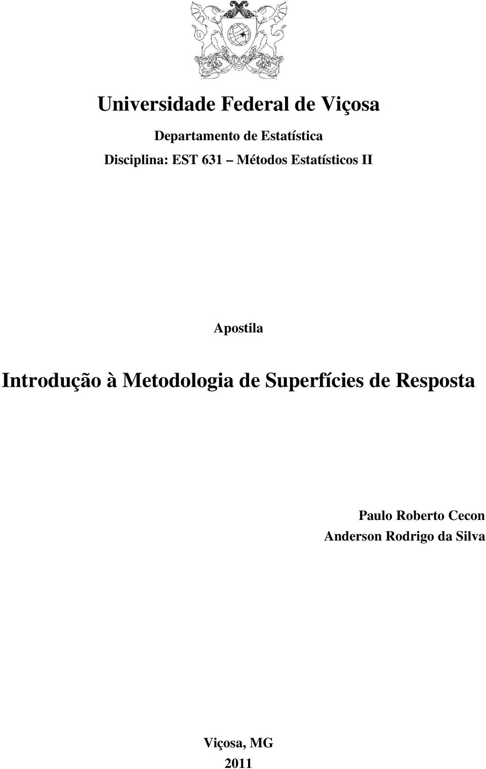 Apostla Introdução à Metodologa de Superfíces de