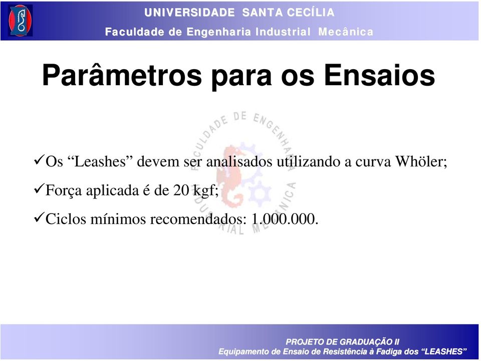 curva Whöler; Força aplicada é de 20