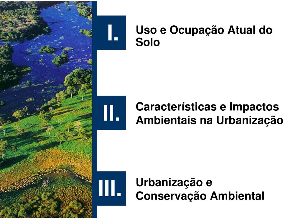 Ambientais na Urbanização III.