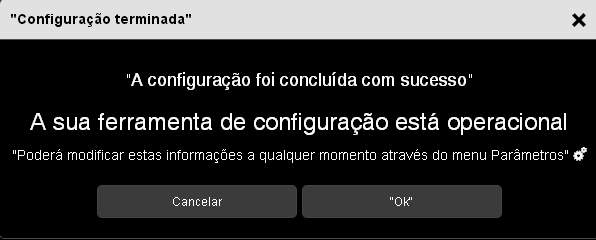 Se a conexão ao servidor de configuração não se efetua: - Verificar a conexão à rede do servidor de configuração. - Verificar se a sua conexão WI-FI do seu tablete é correta. 1.