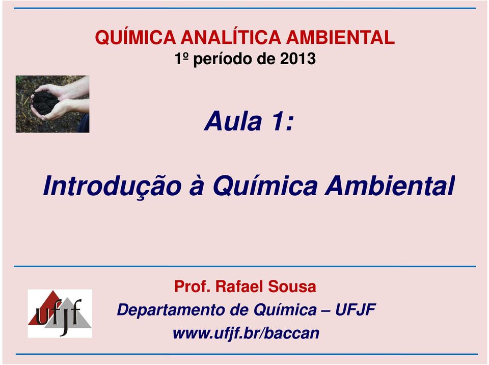 Química Ambiental Prof.