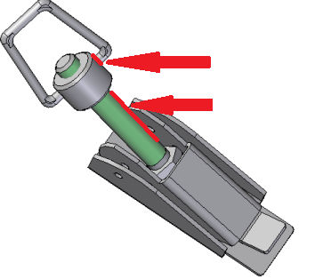 70. Arraste a peça Sheet 4 para a área de trabalho e crie uma relação Axial Align entre ela e a peça Sheet 6 como segue.