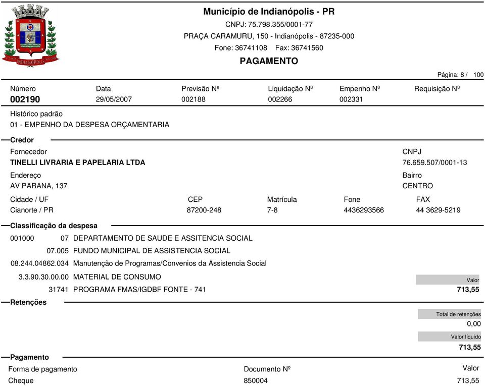 005 FUNDO MUNICIPAL DE ASSISTENCIA SOCIAL 08.244.04862.