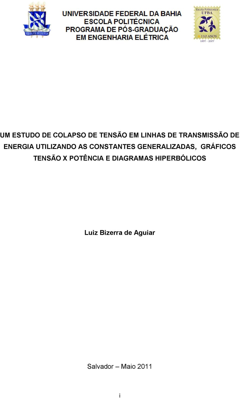 GENERALIZADAS, GRÁFICOS TENSÃO X POTÊNCIA E