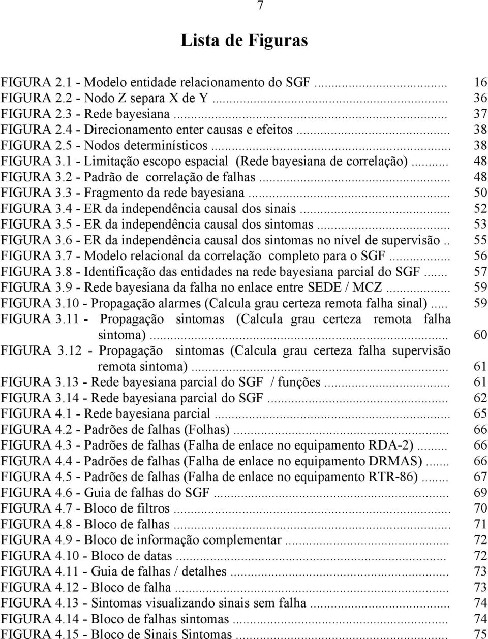 .. 50 FIGURA 3.4 - ER da independência causal dos sinais... 52 FIGURA 3.5 - ER da independência causal dos sintomas... 53 FIGURA 3.6 - ER da independência causal dos sintomas no nível de supervisão.