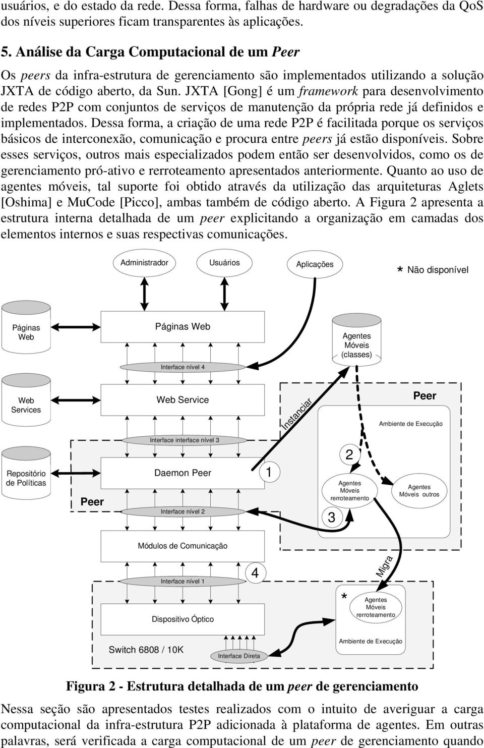 JXTA [Gong] é um framework para desenvolvimento de redes P2P com conjuntos de serviços de manutenção da própria rede já definidos e implementados.