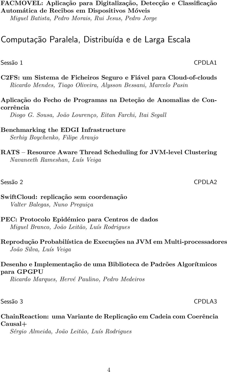 Anomalias de Concorrência Diogo G.