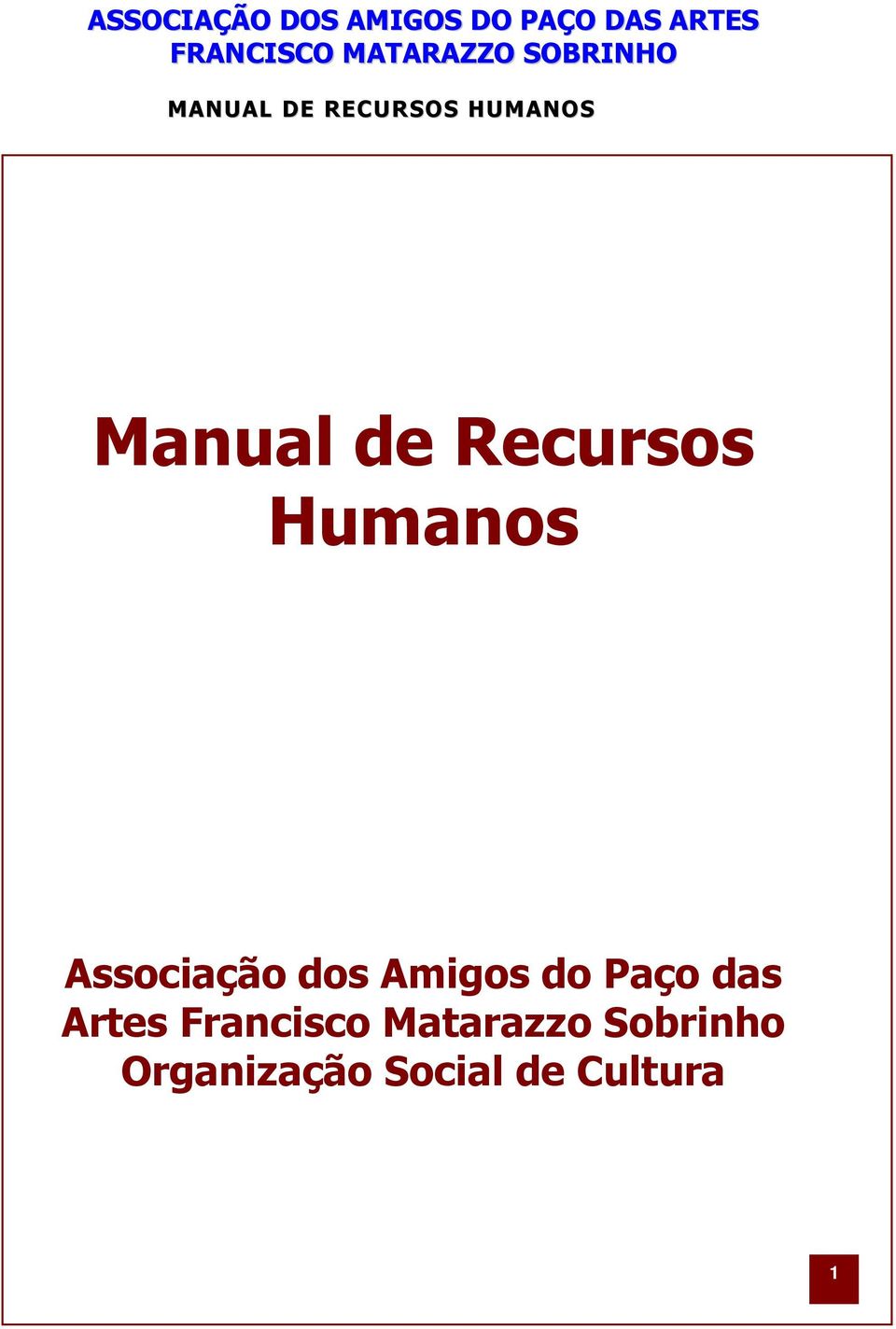 das Artes Francisco Matarazzo