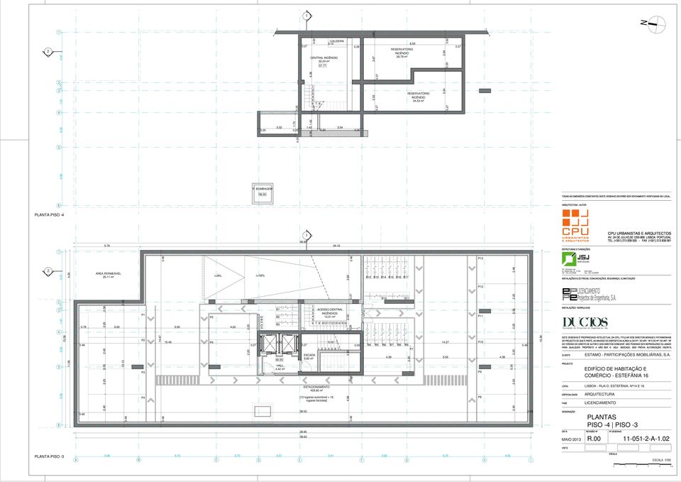 7 9,8 m² 5 6 7 8 ESTACIONAMENTO 9,85 m² ACESSO CENTRAL INCÊNDIOS, m² 5. 5 6 7 [ lugares automóvel + 6 lugares bicicleta] 90 56.8..0.06 B B B B5 B6 B7 B0 B B B5 B6 B7 B8 B9 P7.9.0.7 5.50 P P P0 P9 P8.