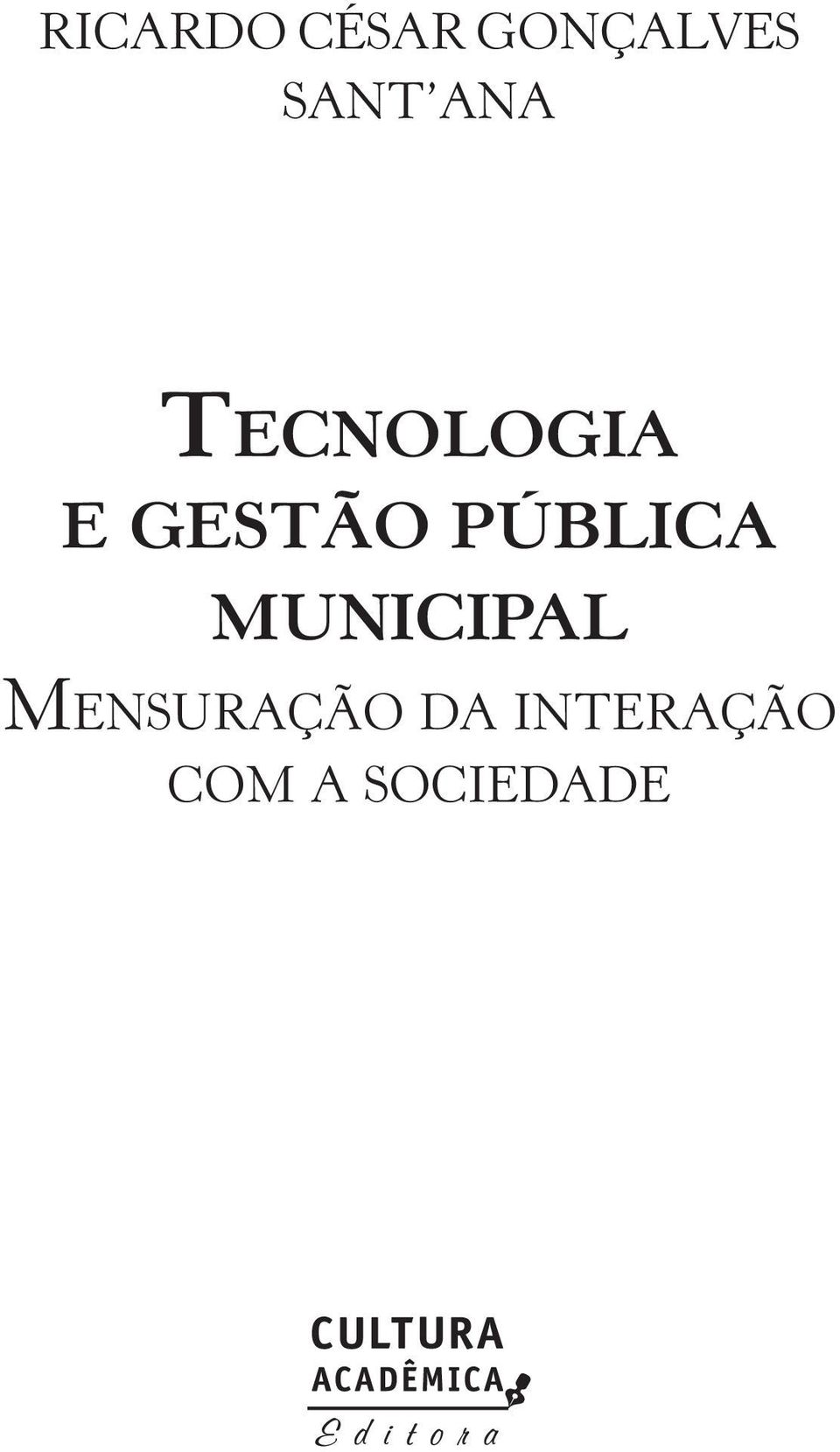 GESTÃO PÚBLICA MUNICIPAL